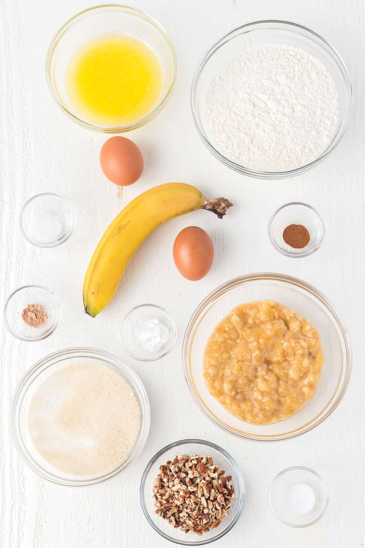 Ingredients for Best Banana Bread