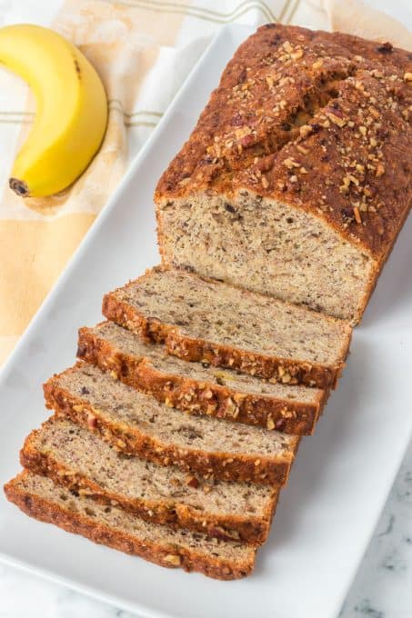 Quick bread made with bananas