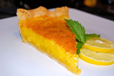 A baked Lemon Chess Pie