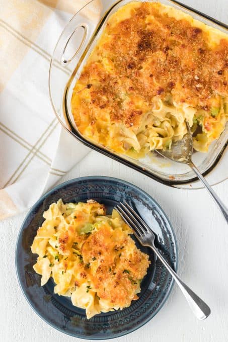 Easy casserole dinner made with tuna and noodles.
