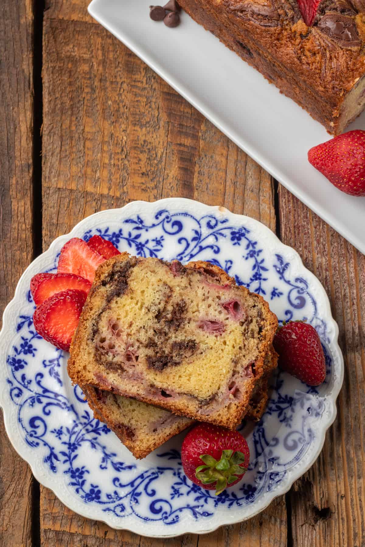 Strawberry chocolate chip bread.