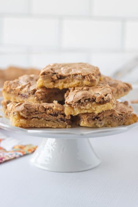 Easy, chewy, bars with brown sugar, meringue, and nuts.