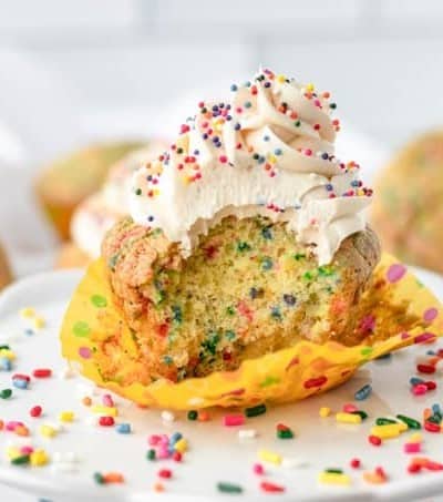 Birthday Funfetti Cupcakes