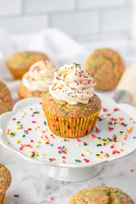 Birthday Funfetti Cupcakes