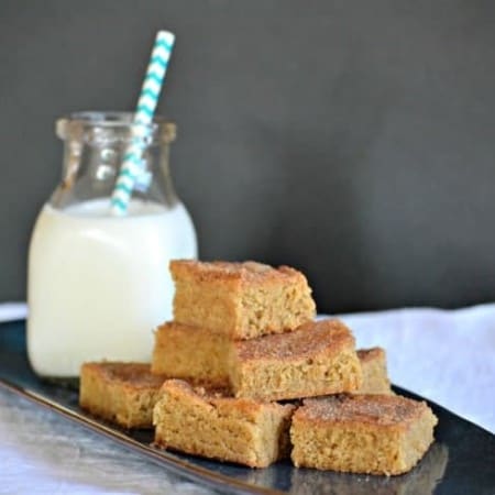 The great taste of a cinnamon-sugary Snickerdoodle in a chewy bar form. These will make a great ending to your next get together.