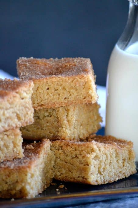 The great taste of a cinnamon-sugary Snickerdoodle in a chewy bar form. These will make a great ending to your next get together.