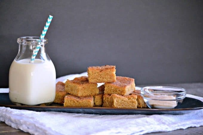 The great taste of a cinnamon-sugary Snickerdoodle in a chewy bar form. These will make a great ending to your next get together.