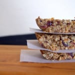 Cranberry Almond Granola Bars - great for breakfast, in lunch boxes or as an after-school snack!