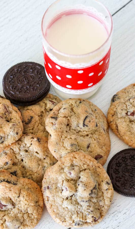 Oreo Chocolate Chip Cookies are two favorites combined into one great one!