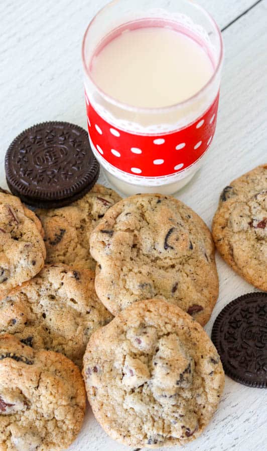 Oreo Chocolate Chip Cookies are two favorites combined into one great one!