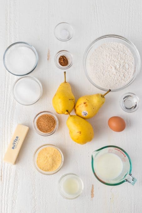 Ingredients for Cinnamon Pear Galette