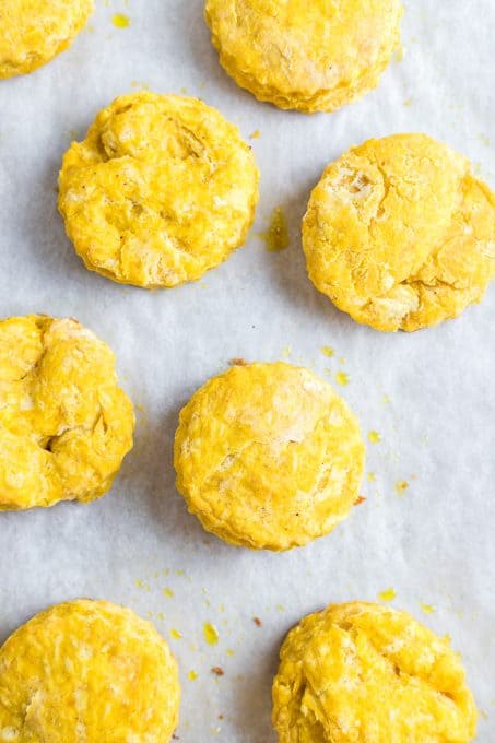 Biscuits made with pumpkin.