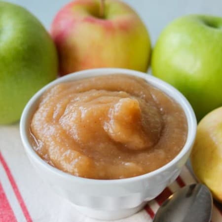 Applesauce baked in the oven.