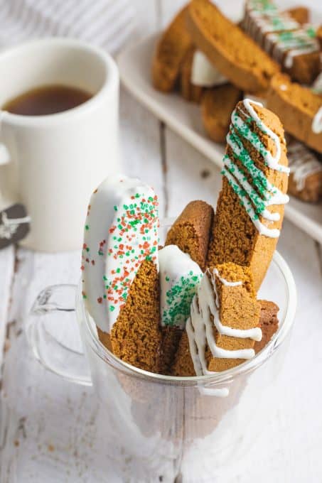 Spiced Biscotti in a mug