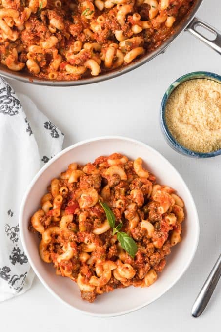 A hearty and easy pasta dish.