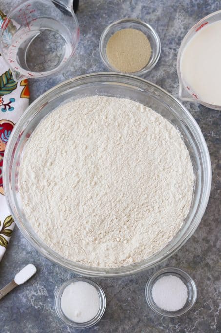 Bread ingredients.