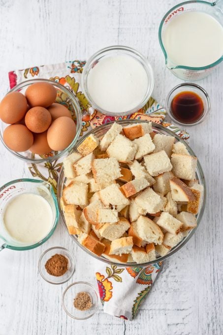 Ingredients for Cinnamon French Toast