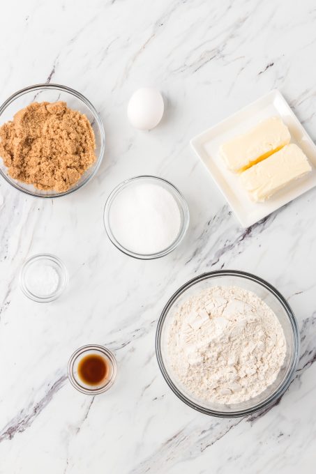 French Butter Cookies Ingredients