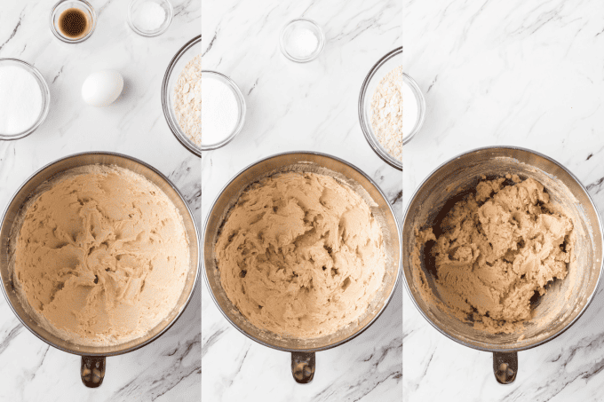 1st set of French Butter Cookies process photos.