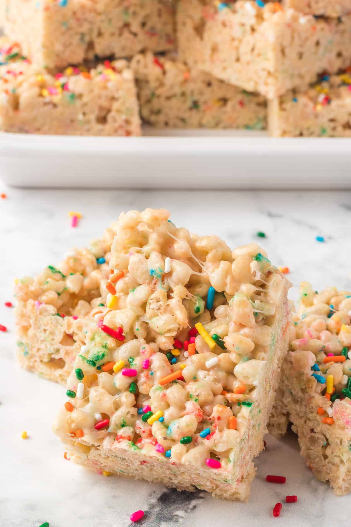 Easy Funfetti Rice Krispie Treats | 365 Days of Baking and More