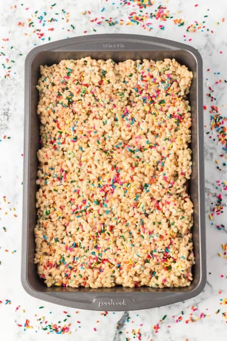 Rice Krispie Treats with Funfetti Cake Mix