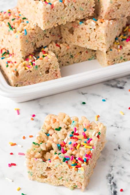 Funfetti Rice Krispies Bars