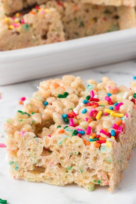 Funfetti Rice Krispie Treats