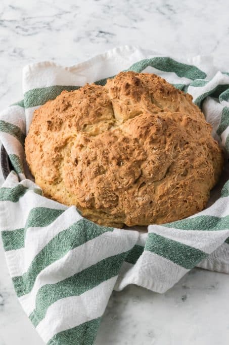 A baked loaf of Soda Bread.
