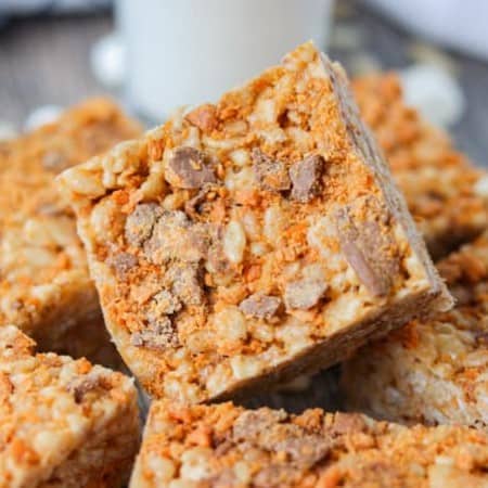 Butterfinger Rice Krispies Treats.