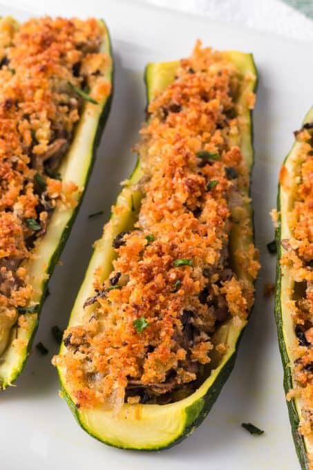 Easy stuffed zucchini.