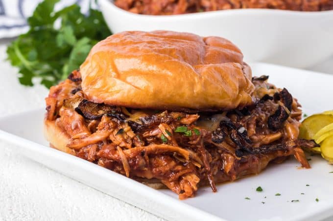 Shredded Chicken Sandwiches