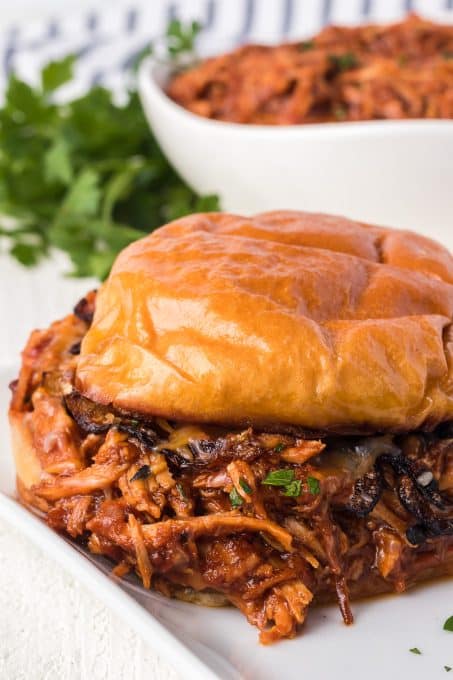 Shredded Chicken Sandwich.