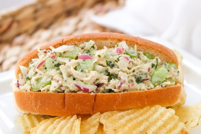 Close up of Chicken Salad.