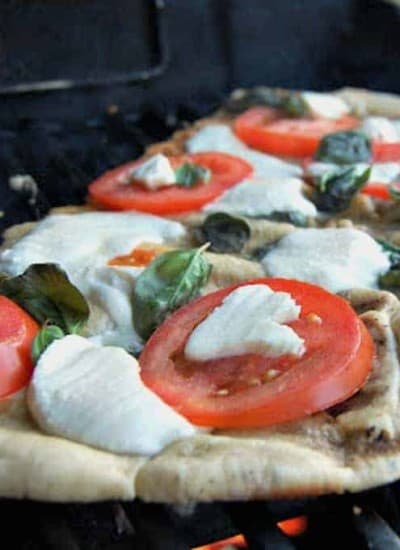Grilled Margherita Pizza - nothing beats a pizza made on the grill!