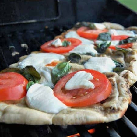 Grilled Margherita Pizza - nothing beats a pizza made on the grill!