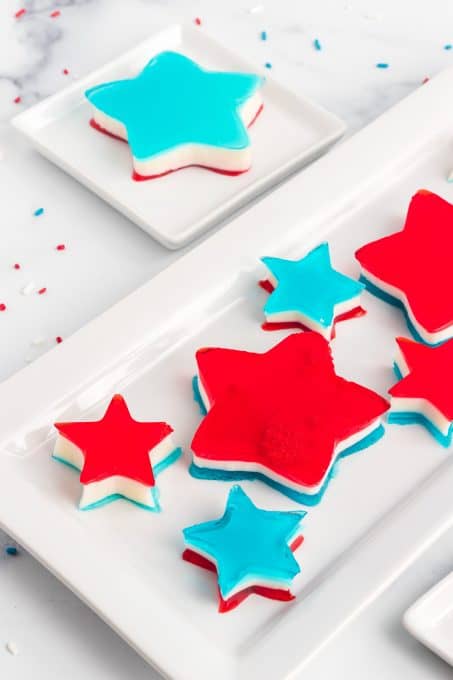 4th of July jello stars.