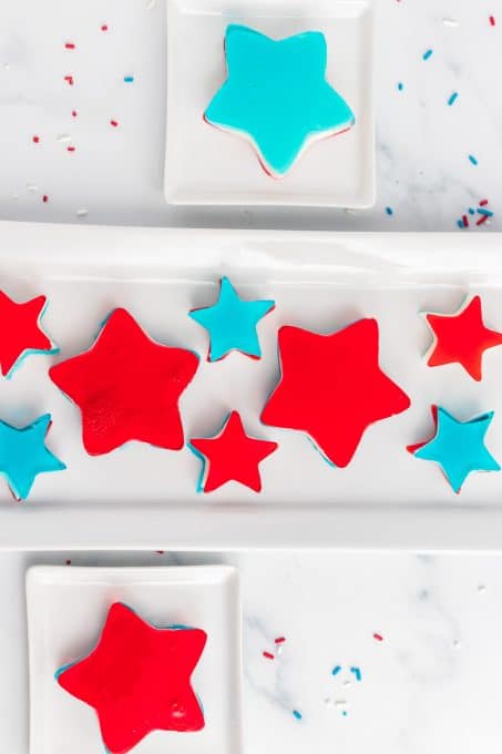 Patriotic Jello Stars.