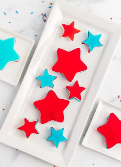 Red, White, and Blue Jello Stars