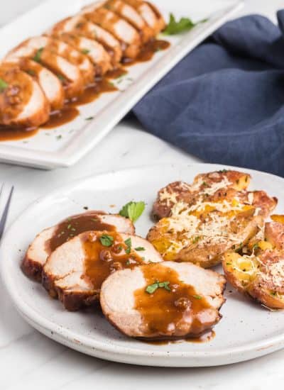 Pork Medallions with a Jack Daniel's sauce.