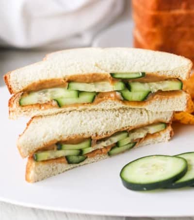 Peanut Butter Cucumber Sandwich