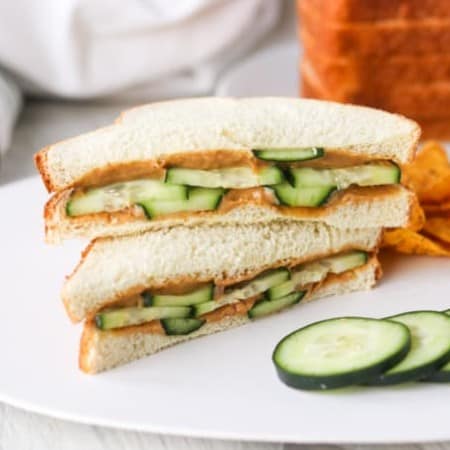 Peanut Butter Cucumber Sandwich