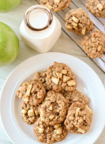 Oatmeal Cookies with chopped apple.