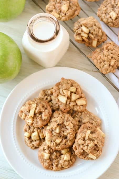 Oatmeal Cookies with chopped apple.
