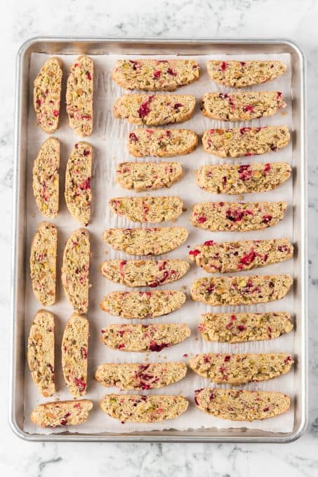 Cranberry Orange Biscotti ready to be baked.