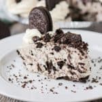 A no bake pie made with Oreos.