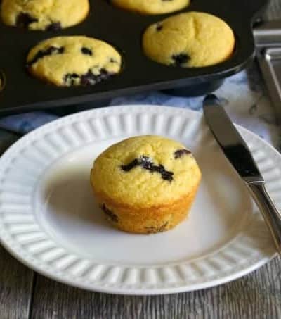 Blueberry Cornmeal Muffins are the corn muffins you love with the great addition of plump delicious blueberries. Add something new to your breakfast table!