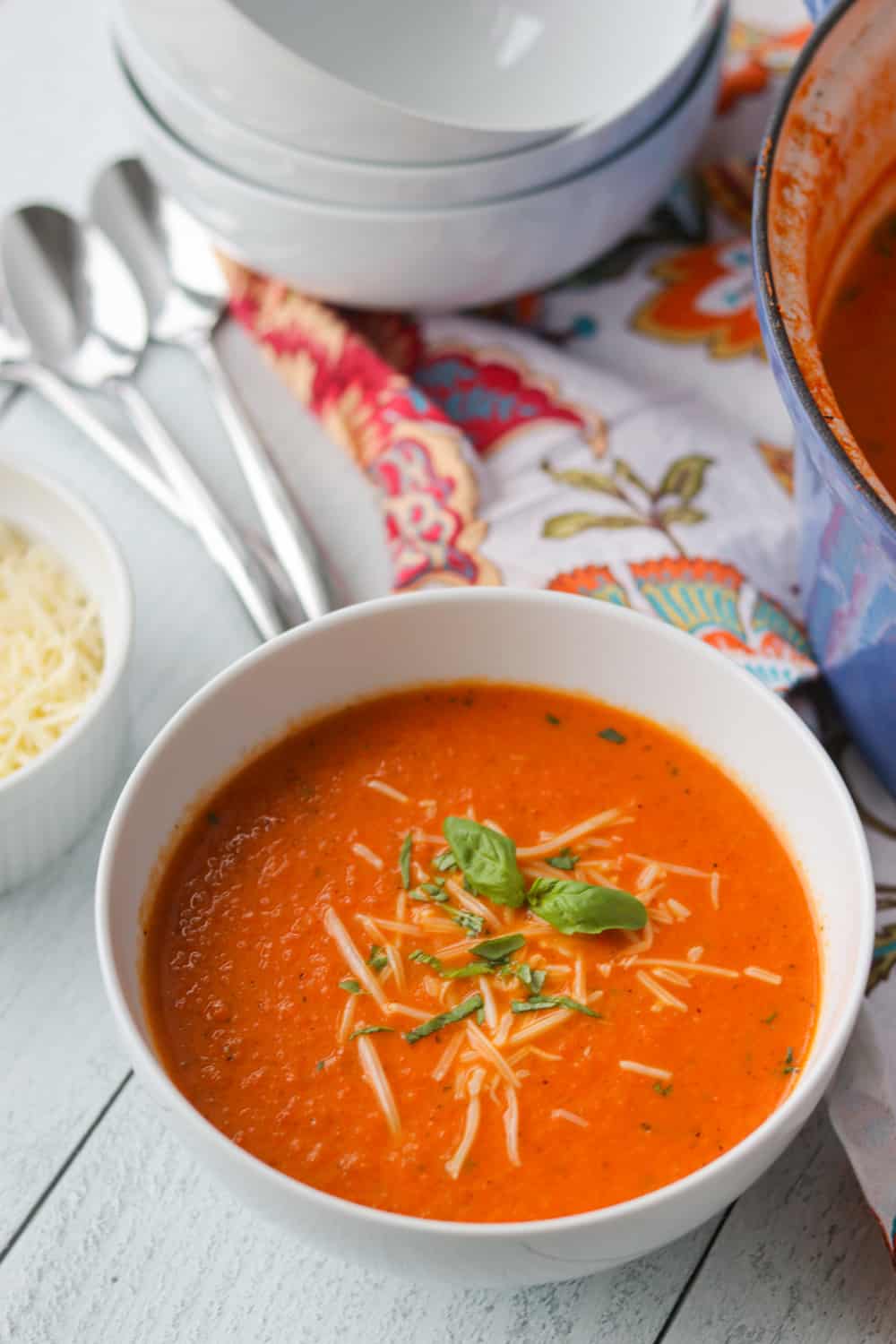 Creamy Tomato Basil Soup - 365 Days of Baking and More
