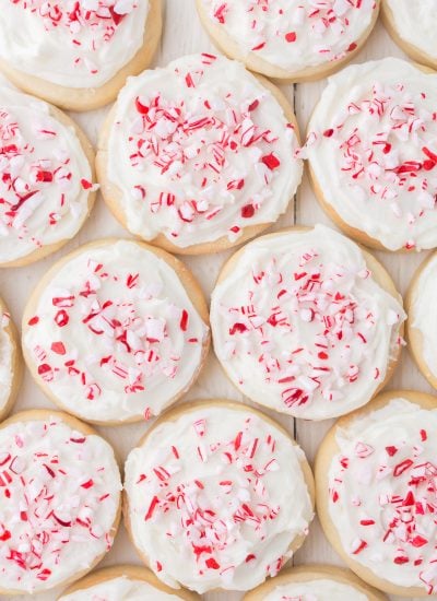 Peppermint Frosted Sugar Cookies