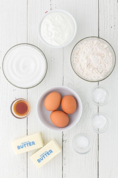 Ingredients for Peppermint Frosted Sugar Cookies