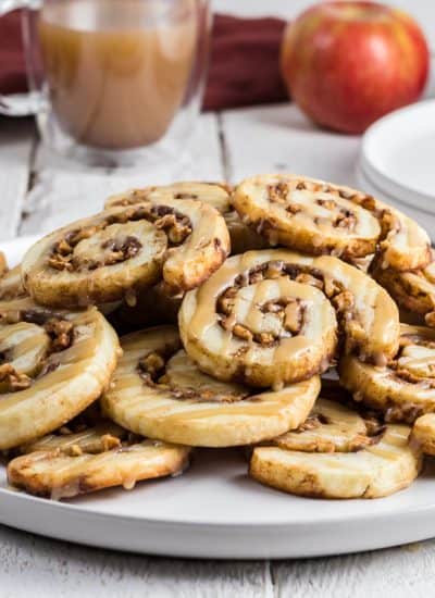 Caramel Apple Pie Crust Cookies